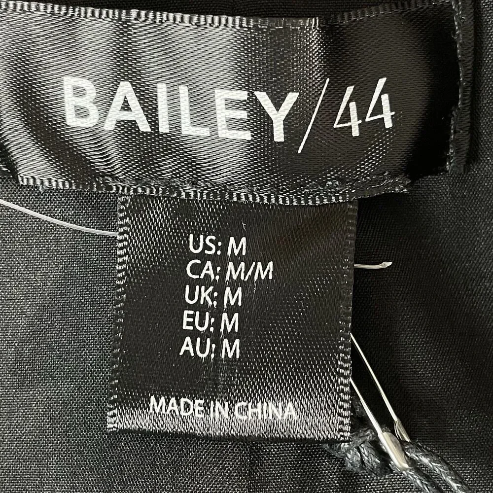 Bailey44 Short Jacket Blazer Women's M Black Dark Academia GirlBoss New - Picture 5 of 11